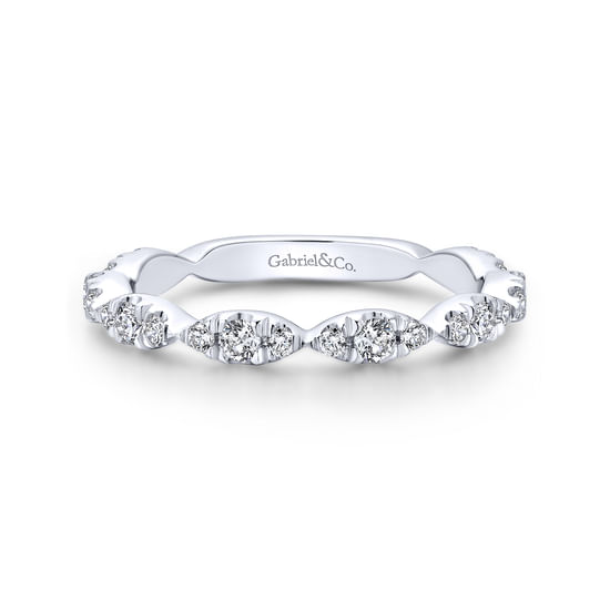 Gabriel - 18K White Gold Matching Wedding Band