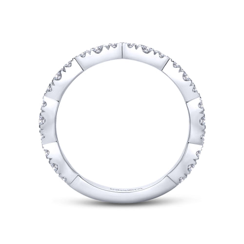 18K White Gold Matching Wedding Band