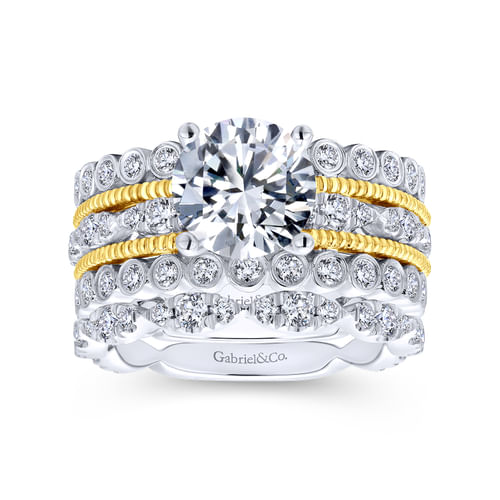 18K White Gold Matching Wedding Band