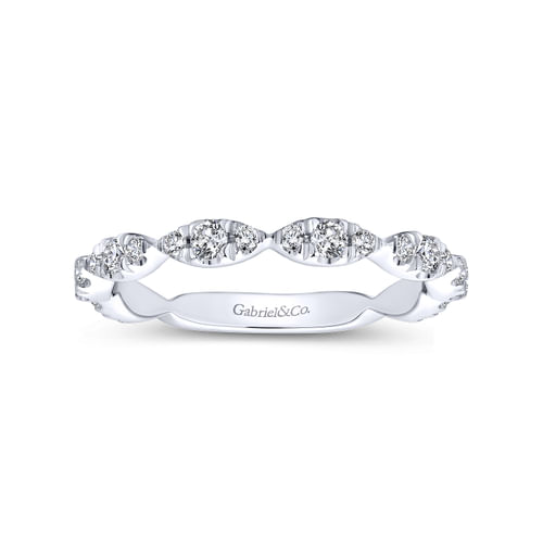 18K White Gold Matching Wedding Band