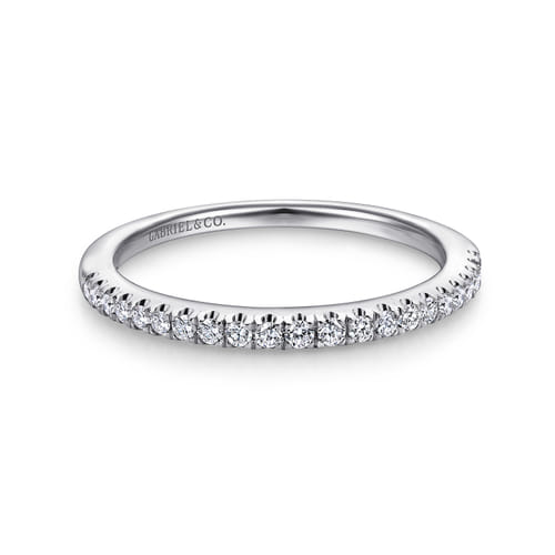 18K White Gold Matching Wedding Band