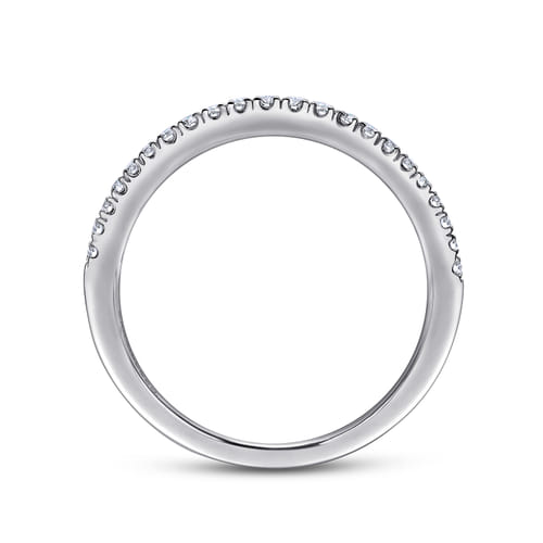 18K White Gold Matching Wedding Band