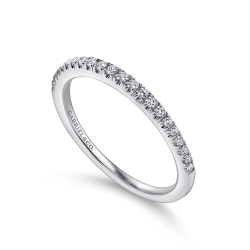 18K White Gold Matching Wedding Band