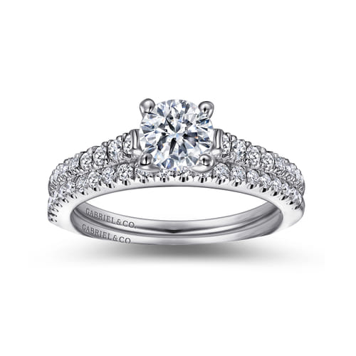 18K White Gold Matching Wedding Band
