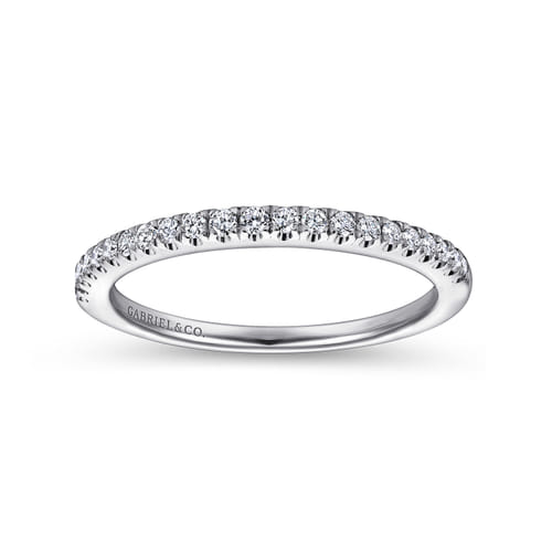 18K White Gold Matching Wedding Band