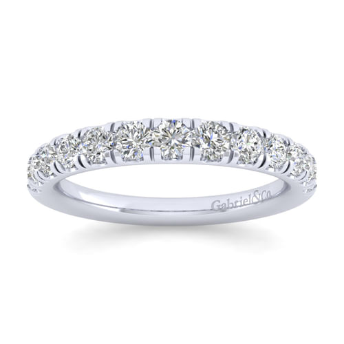 18K White Gold Matching Wedding Band