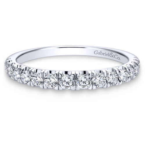18K White Gold Matching Wedding Band