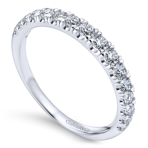 18K White Gold Matching Wedding Band