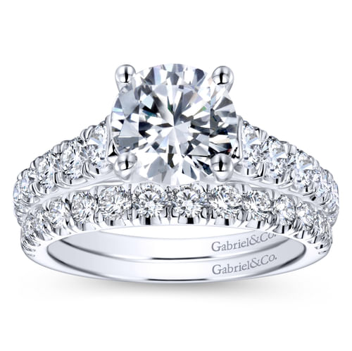 18K White Gold Matching Wedding Band