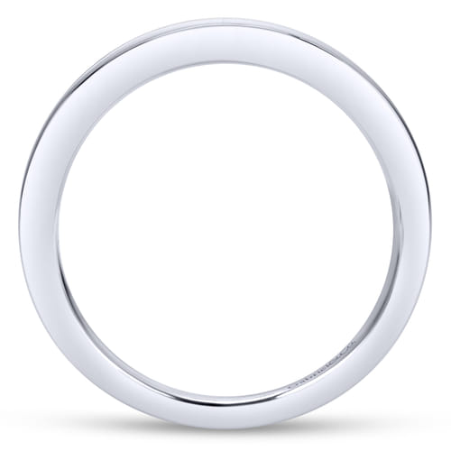 18K White Gold Matching Wedding Band