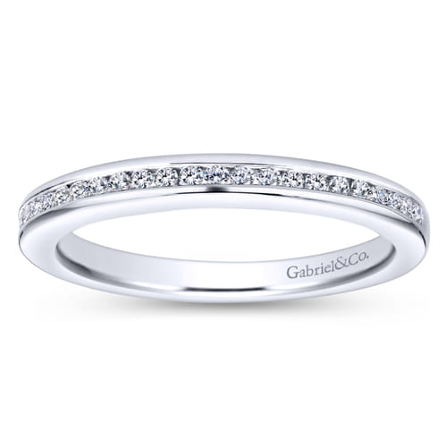 18K White Gold Matching Wedding Band