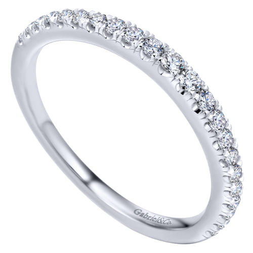 18K White Gold Matching Wedding Band