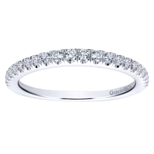 18K White Gold Matching Wedding Band
