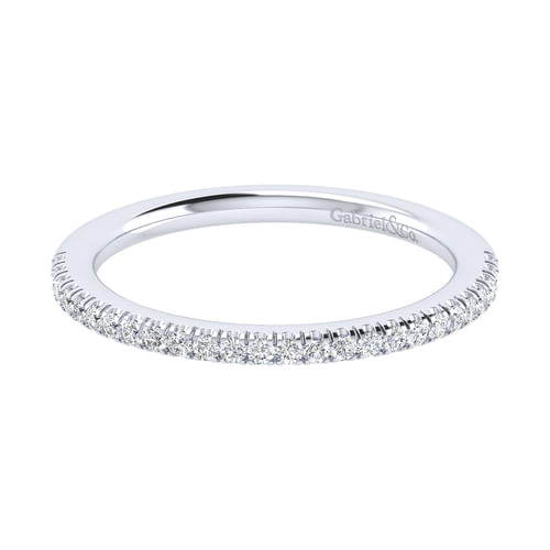 18K White Gold Matching Wedding Band