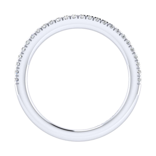 18K White Gold Matching Wedding Band