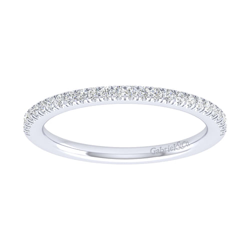 18K White Gold Matching Wedding Band
