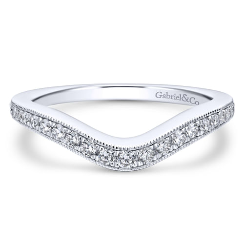 18K White Gold Matching Wedding Band