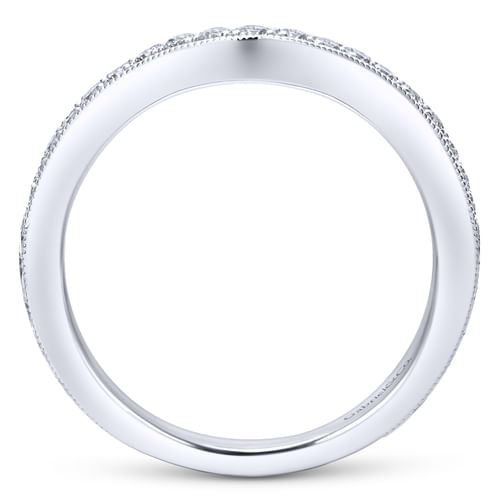 18K White Gold Matching Wedding Band