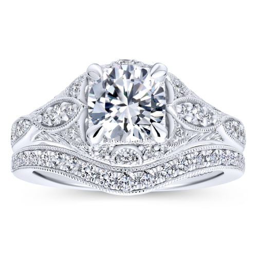 18K White Gold Matching Wedding Band