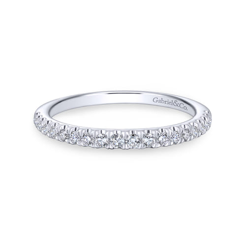 18K White Gold Matching Wedding Band