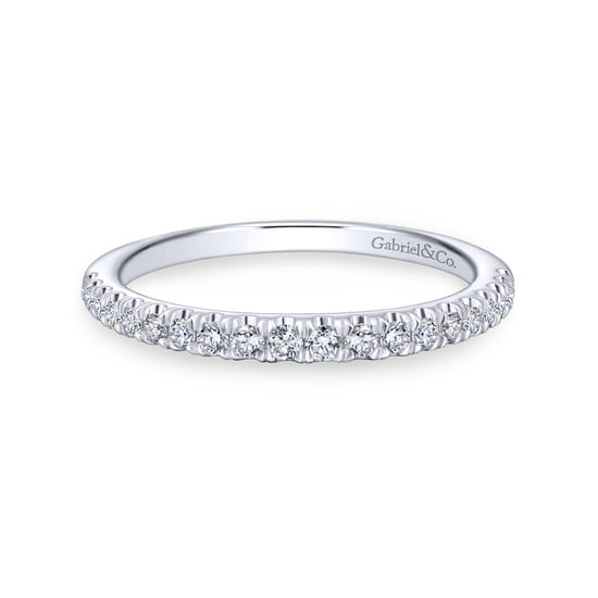 Gabriel - 18K White Gold Matching Wedding Band Gabriel - 18K White Gold Matching Wedding Band