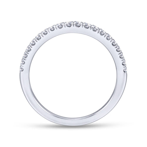 18K White Gold Matching Wedding Band