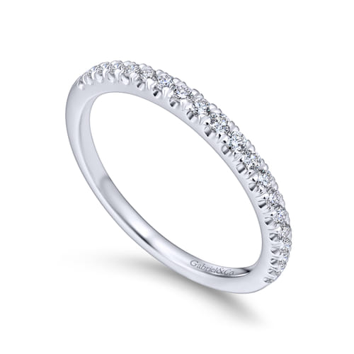 18K White Gold Matching Wedding Band