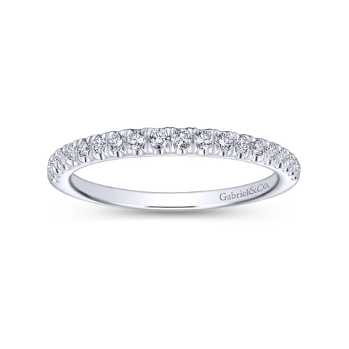 18K White Gold Matching Wedding Band