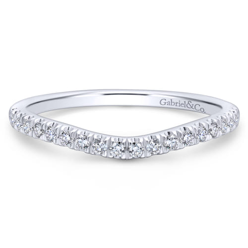 18K White Gold Matching Wedding Band