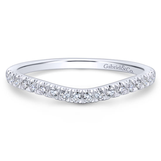Gabriel - 18K White Gold Matching Wedding Band Gabriel - 18K White Gold Matching Wedding Band