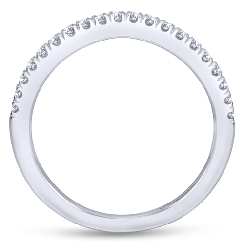 18K White Gold Matching Wedding Band