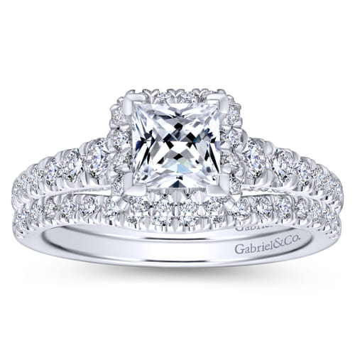 18K White Gold Matching Wedding Band