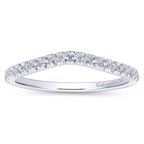 18K White Gold Matching Wedding Band