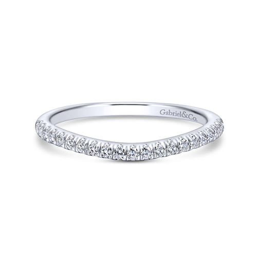 18K White Gold Matching Wedding Band