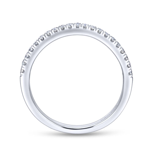 18K White Gold Matching Wedding Band