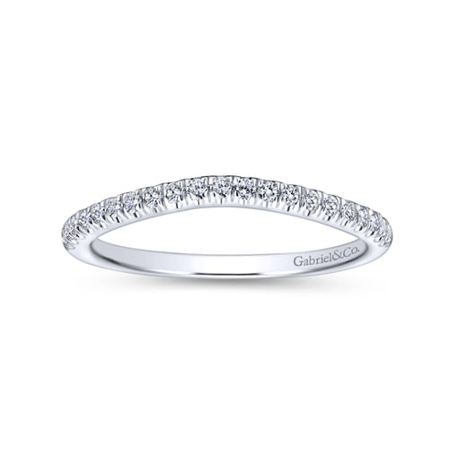 18K White Gold Matching Wedding Band