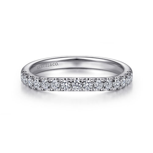 18K White Gold Matching Wedding Band