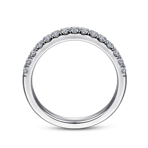 18K White Gold Matching Wedding Band