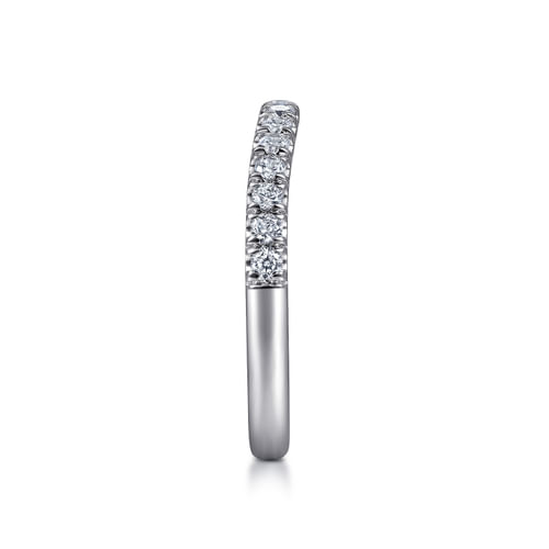 18K White Gold Matching Wedding Band