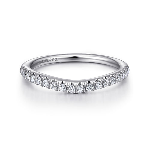 18K White Gold Matching Wedding Band