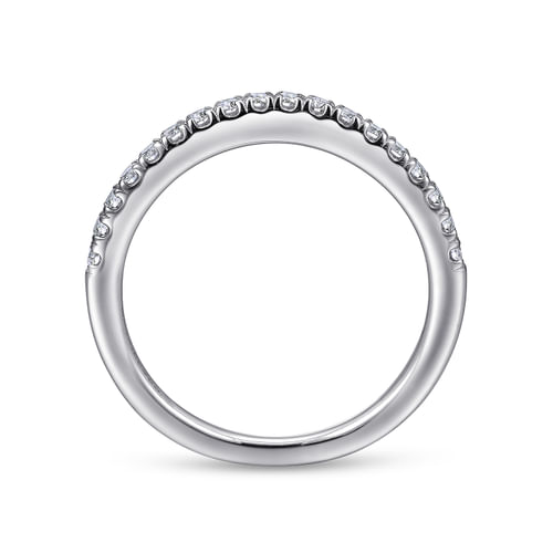 18K White Gold Matching Wedding Band