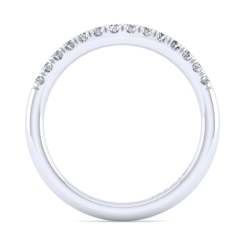 18K White Gold Matching Wedding Band
