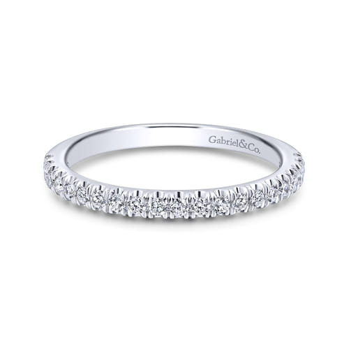 18K White Gold Matching Wedding Band