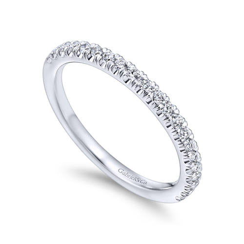 18K White Gold Matching Wedding Band