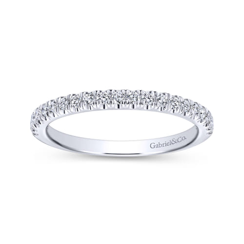 18K White Gold Matching Wedding Band
