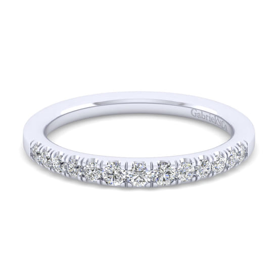 Gabriel - 18K White Gold Matching Wedding Band