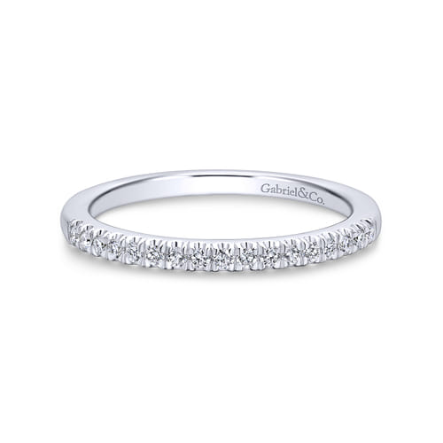 18K White Gold Matching Wedding Band