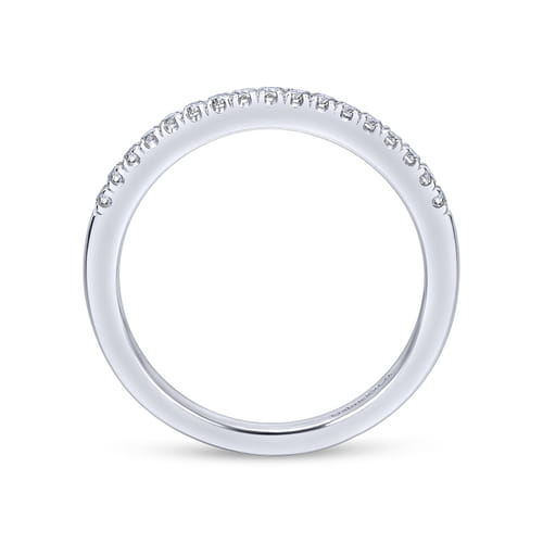 18K White Gold Matching Wedding Band