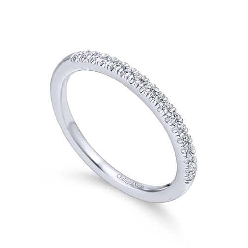 18K White Gold Matching Wedding Band