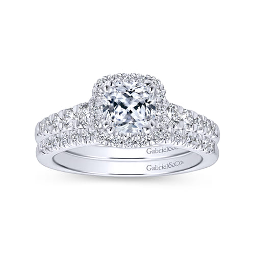 18K White Gold Matching Wedding Band